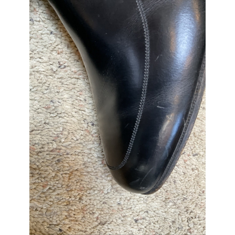Hitchcock Black Loafer Shoes Style #4436 Size 10.5 5E Wide Smooth Slip On - Picture 10 of 11